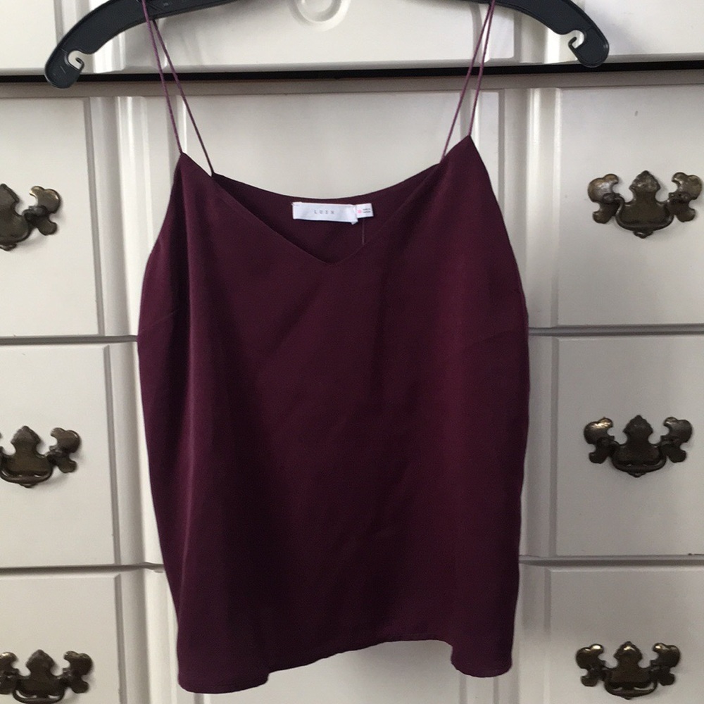 Lush Burgundy Silk Top